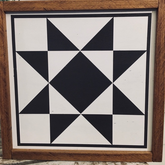 Handcrafted Painted Quilt Wood Sign - Picture 3 of 5